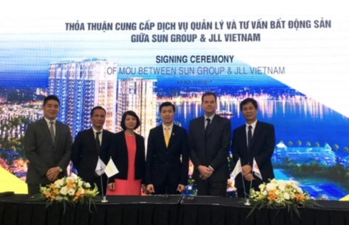 Sun Group đã chính thức ký kết hợp tác với tập đoàn Jones Lang LaSalle Incorporated (JLL)